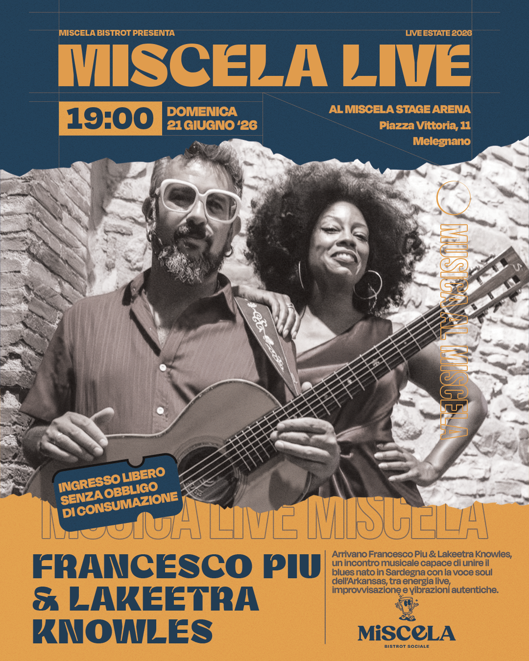 21-giugno Francesco Piu e Lakeetra Knowles