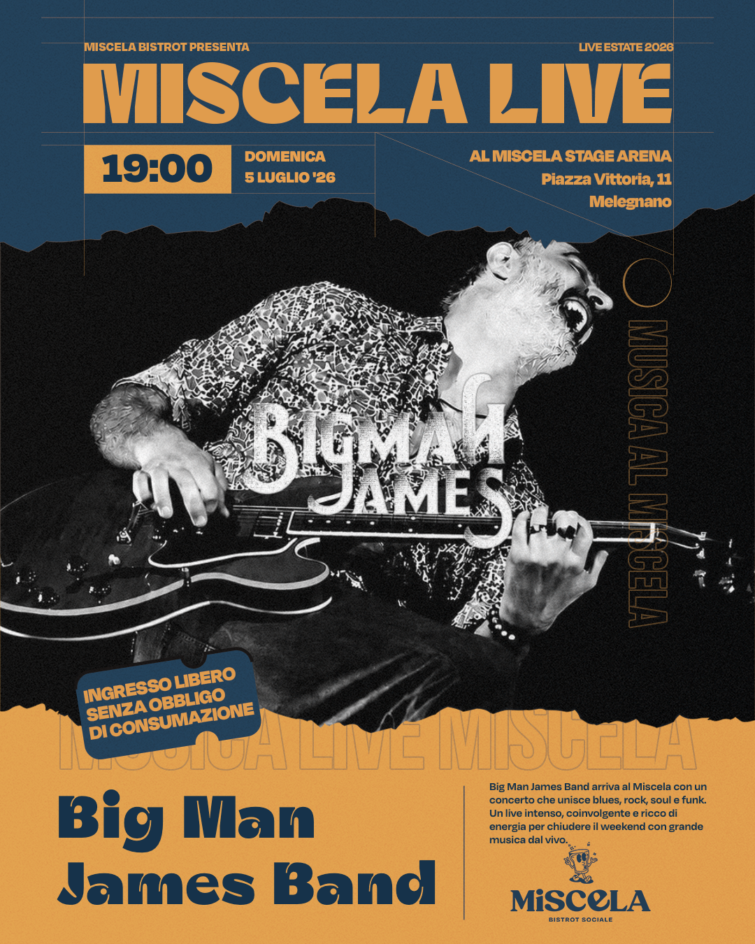 Locandina - Big Man James Band - 29-06-2026 07:58